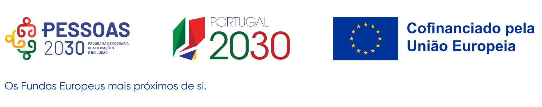 Pessoas 2030, Portugal 2030 e Cofinanciado pela União Europeia